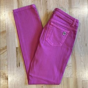 MICAHEL Michael Kors Colored Skinny Jeans in Pink